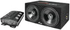Audiopipe Super Bass Combo pack Dual 12" Loaded Box Amp Amp Kit