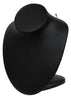 M&M ND-2890L-BK Adjustable Necklace Display Black Leather