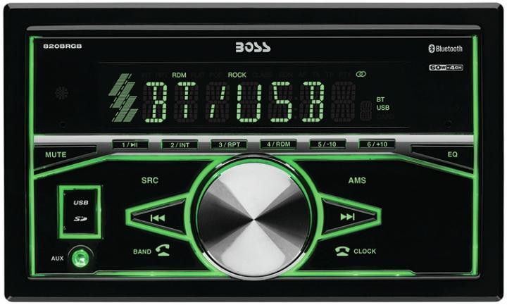 Boss 820BRGB   2x Din Bluetooth Mechless Receiver