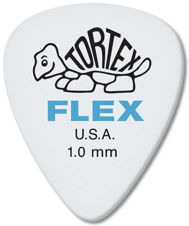 Dunlop Tortex Flex Standard 1.0mm Blue Guitar Pick - 12 Pack