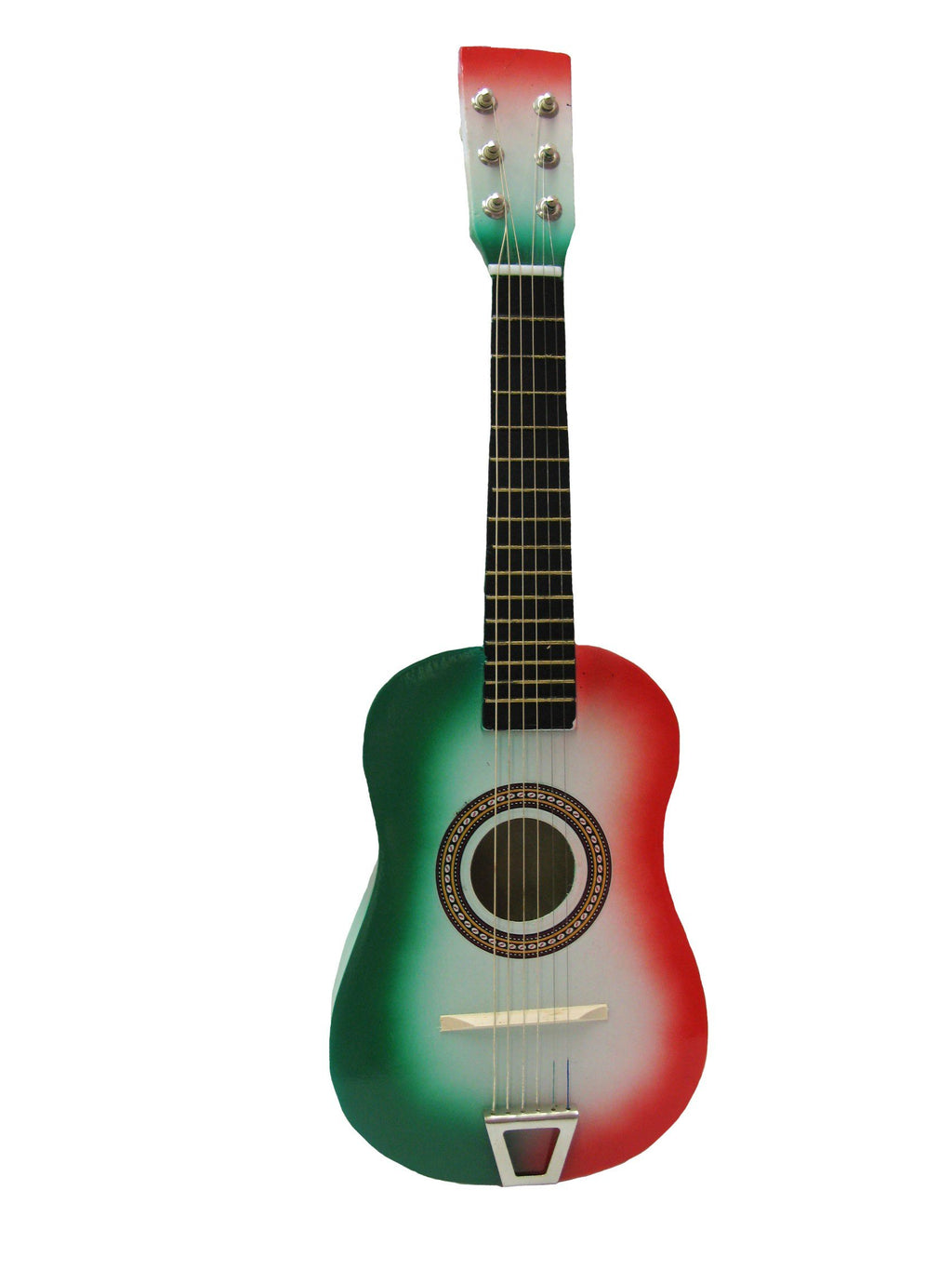 202-MFG 23 inch Acoustic Guitar - Red-White-Green