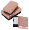 BX2821-RB Rose Gold Cotton Filled Box 2-5/8 x 1.5 x 1in