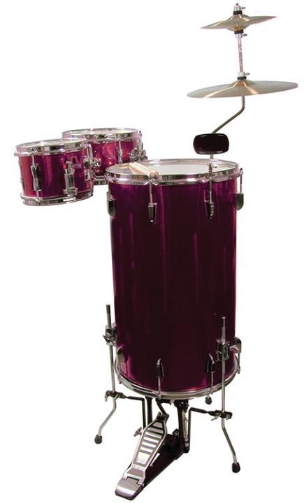 GP Percussion Cocktail Drum Set Wine Red