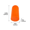 LS-2354 -32dB Foam Plug Ear Protection - 50 Pair - Orange
