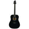 Kona Dreadnought Acoustic Guitar in Black