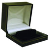 M&M LS55B Faux Leather Watch Box - Black With Gold Trim