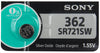 S362 Sony Watch Battery #362 Tear Strip
