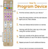 47506 GE 6 Device Remote Control Brushed Gold