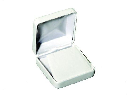 M&M VE3 Faux Leather Earring Box - White