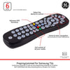 GE 34459 6-Device Universal Remote Control, Black