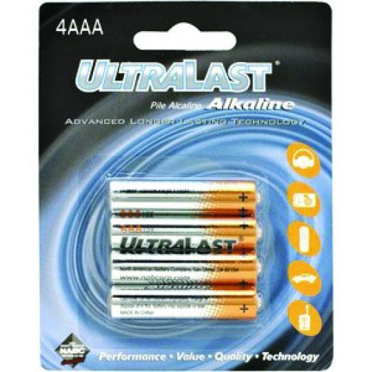 Ultralast AAA Battery 4 Pack
