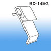 BD-14EG Sign Holder Shelves - Metal Channel Flush
