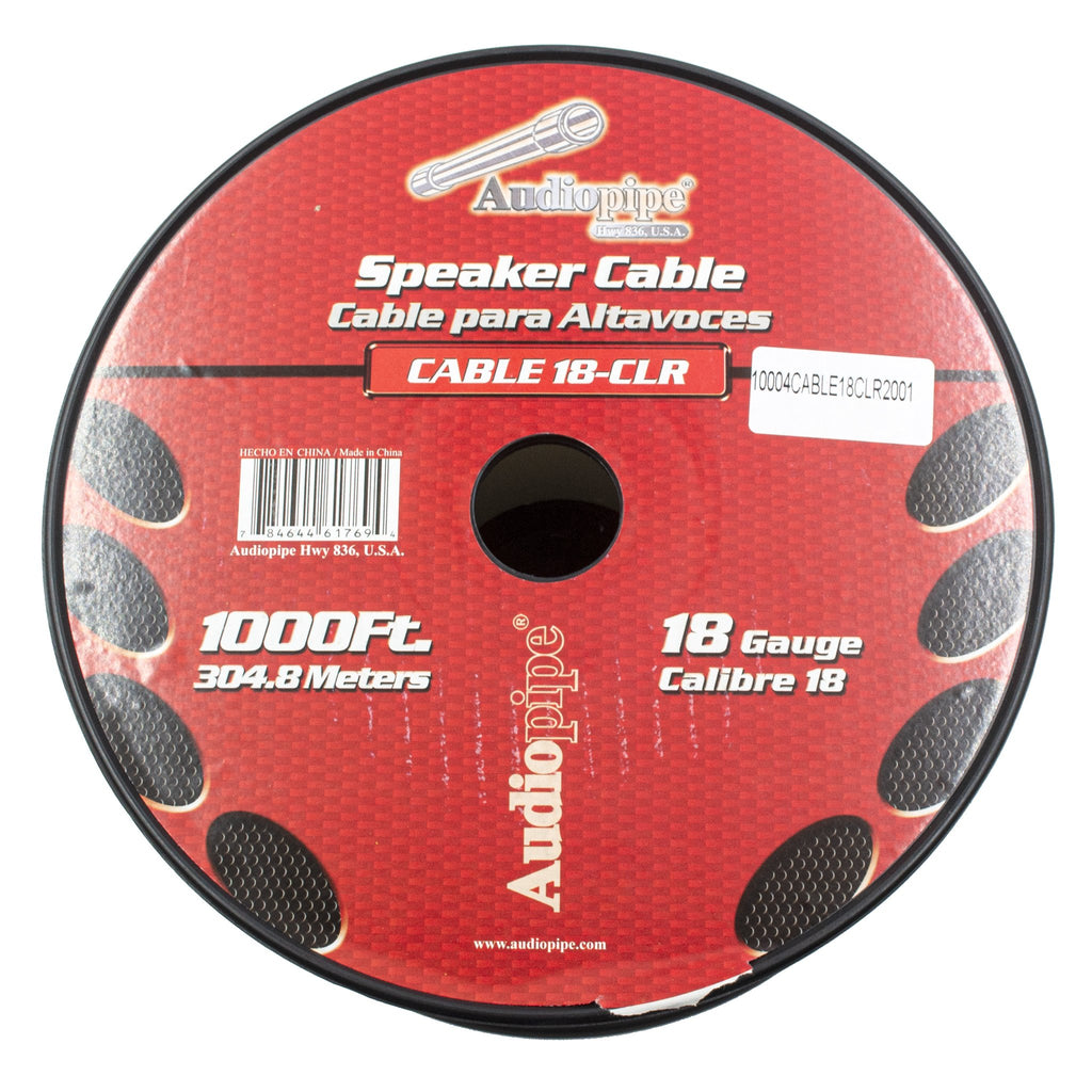 CABLE181000 Audiopipe 1000' 18/2 Gauge Speaker Wire