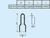 CCL1614 Crimp Cap Nylon Long Neck 16-14 -100 Pack Clear