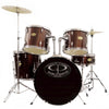 GP100WR GP Percussion "Player" 5 Piece Full Size Drum Set