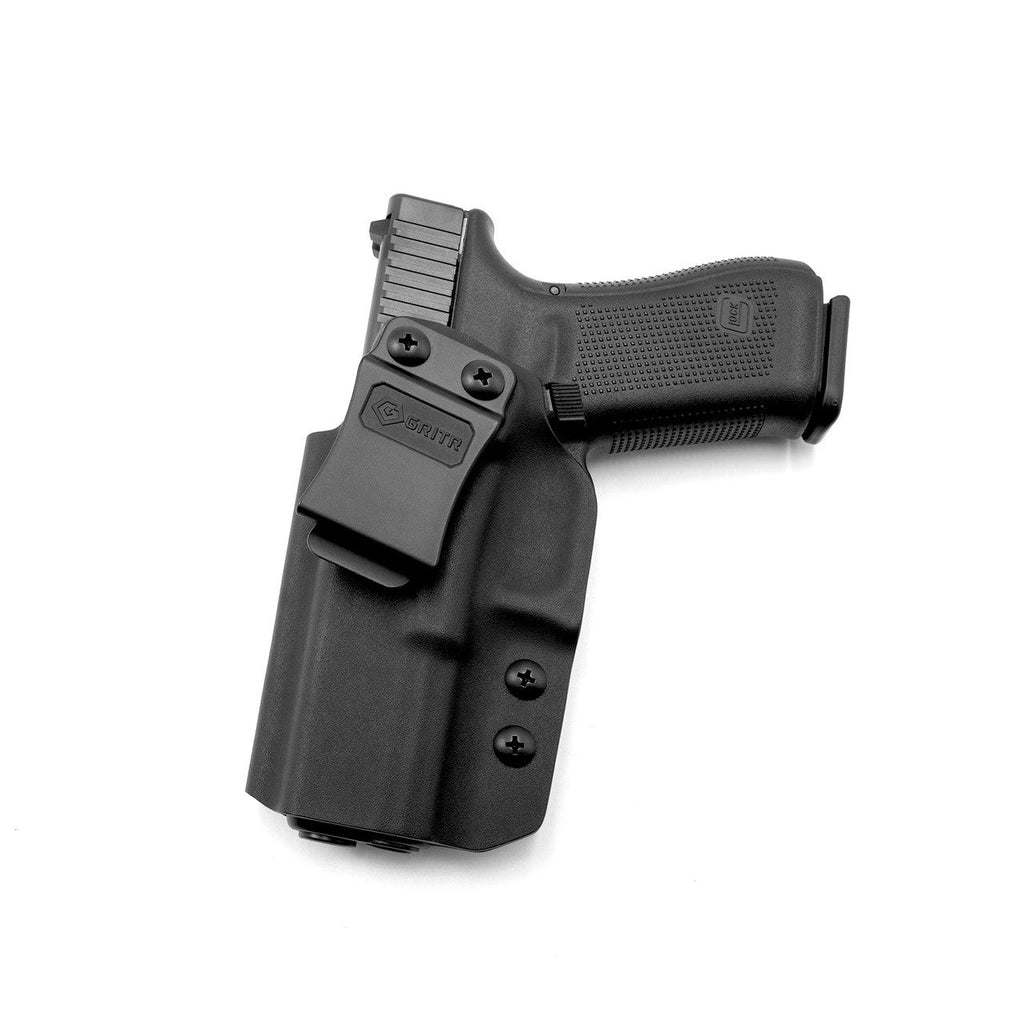 GRIT-IWB-GLOCK-17-L GRITR Left Handed Inside Waist Band Kydex Holster Compatible with Glock 17 (Gen 1-5, G26/ G19/ G19x/ G45/ G34) - LEFT HANDED