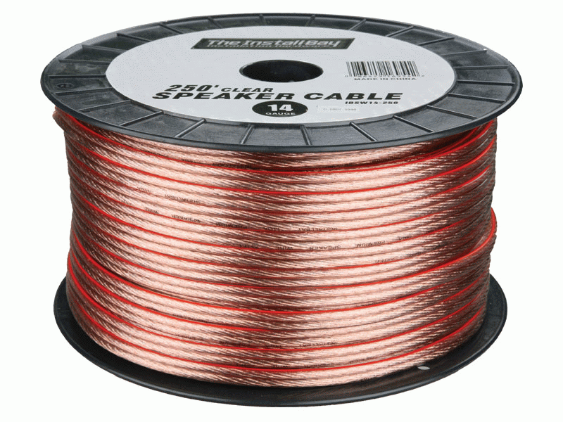 IBSW18-1000 Install Bay 18 Gauge Clear Speaker Wire - 1000 FT Spool