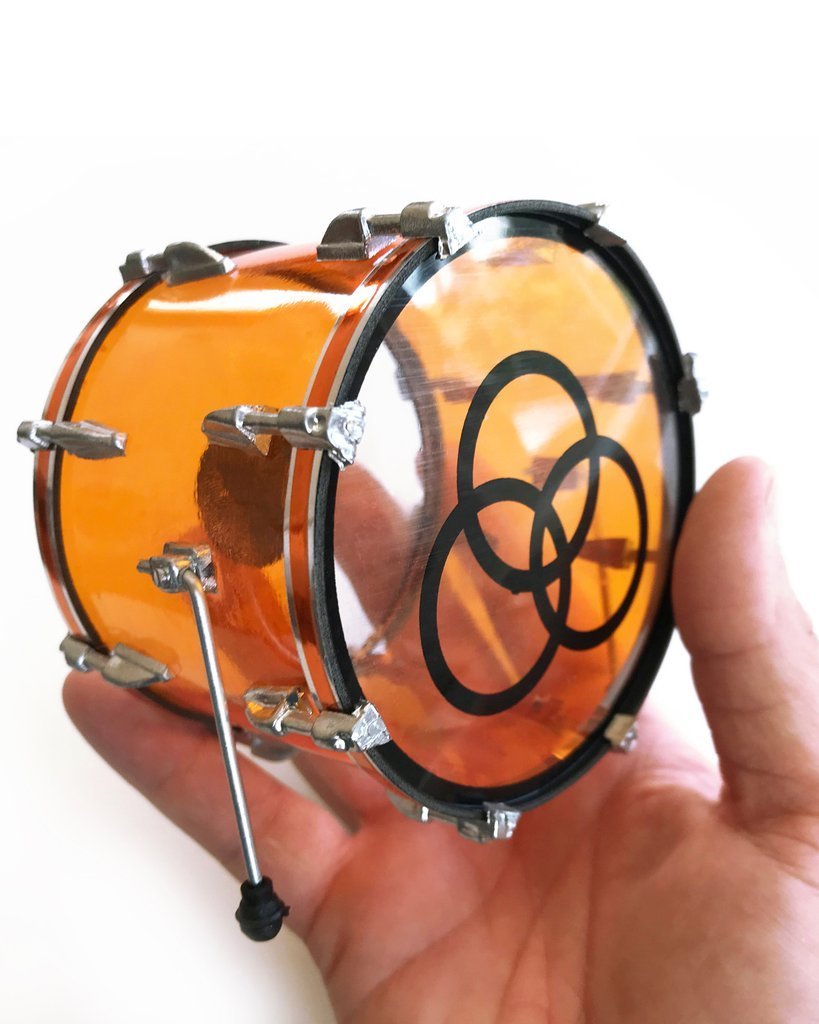 JB-500 AXE-John Bonham Amber Vistalite Zep Drum
