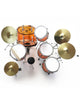 JB-500 AXE-John Bonham Amber Vistalite Zep Drum