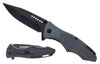 SG-KS1973CB 7.75 inch Overall Faux Carbon Fiber Design Folding Knife - Black