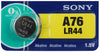 SLR44 Sony Watch Battery #LR44 Tear Strip