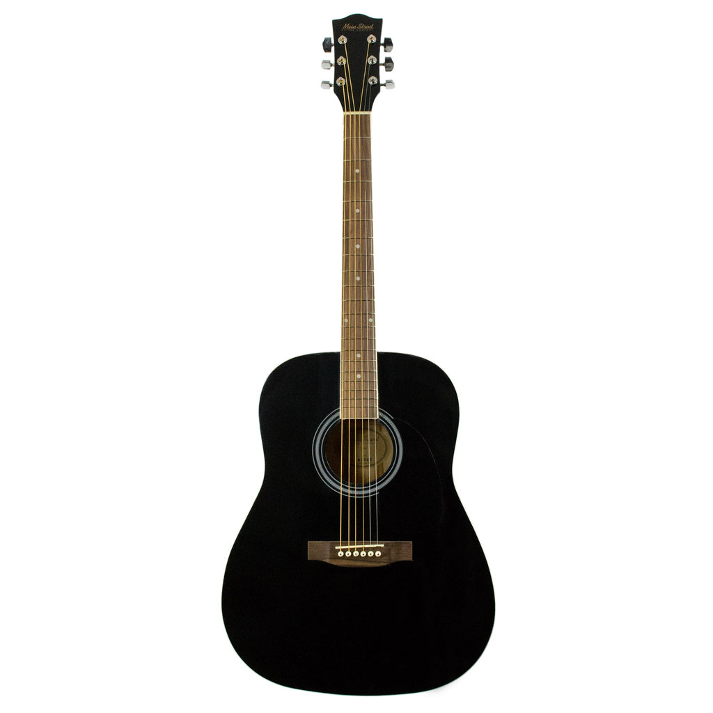 MA241BK Main Street Dreadnought Acoustic Guitar in Black