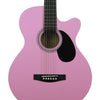 MAS38PNK Main Street 38"  Acoustic Cutaway Guitar (Pink)