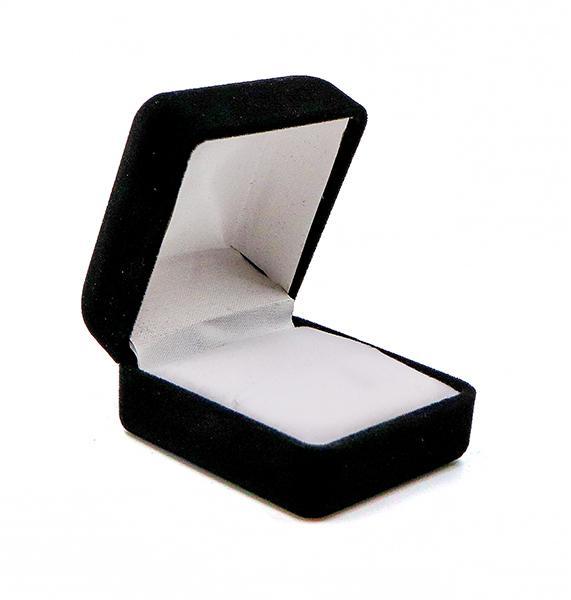 M&M MFR02B Velour Large Ring Box - Black 12 per Box