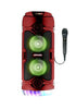 MPD474-RD Max Power 4x2 Portable Bluetooth Speaker with Microphone - Red
