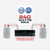 ODP-823WH Audiopipe 8 inch Weatherproof Monitor Speaker Pair