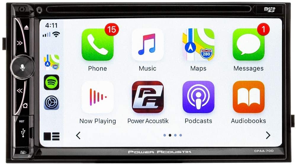 OW-CPAA-70D Power Acoustic 7 inch Double DIN Capacitive Touchscreen Receiver