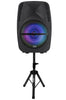 PBX-61161 QFX 15-Inch Amplified Bluetooth Speaker With Stand And Microphone