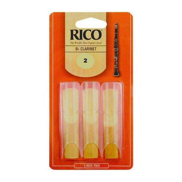 RCA0320 Rico Bb Clarinet Reed no. 2 Pack of 3