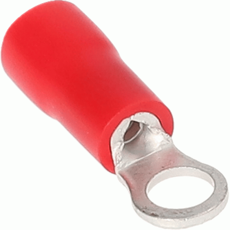 RVRT10 Red Vinyl Ring Terminal 22-18 Gauge #10 - Package of 100