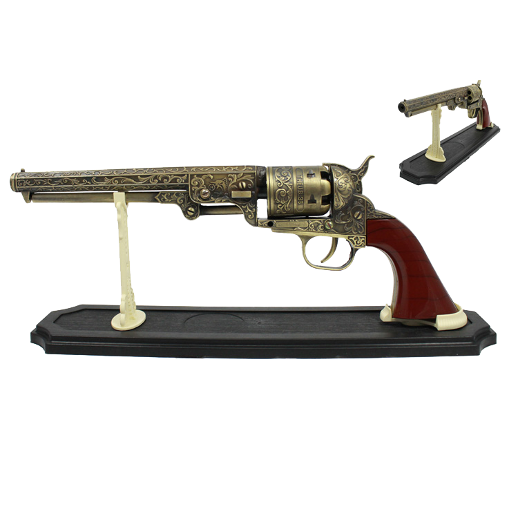 SG-G1851 13.5in Decorative Antique Gun with Stand