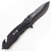 SG-KS30257BK 3.5 inch Spring Assist Knife Black Blade - Wood Handle