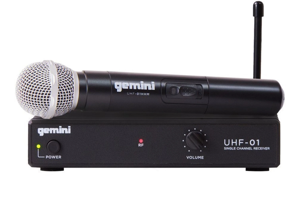 UHF-01M Gemini UHF Single Channel Handheld Wireless Microphone System