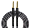 WB-201 BFG-20/BA Kirlin 20 ft Woven Pro Instrument Cable in Charcoal Gray