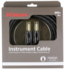 WB-201 BFG-20/BA Kirlin 20 ft Woven Pro Instrument Cable in Charcoal Gray