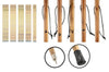 WS620-23 23 Pcs 55 inch Assorted Hiking Sticks
