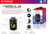 XBS9-1059-BLK Xtreme Nebula Lightshow Bluetooth Speaker
